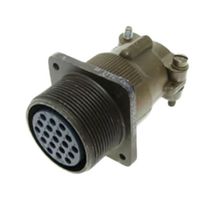 ITT CANNON 120001-0097 Circular Connector, MIL-DTL-5015 Series, Straight Plug, 7 Contacts, Crimp Socket, Threaded