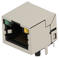 TE CONNECTIVITY 2501551-8 Modular Connector, RJ45 Jack, 1 x 1 (Port), 8P8C, Cat5, Through Hole Mount
