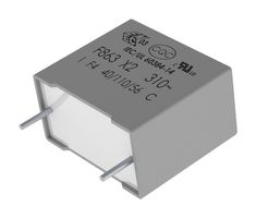 KEMET F863BC104M310ALW0L Safety Capacitor, Metallized PP, Radial Box - 2 Pin, 0.1 µF, ± 20%, X2, Through Hole