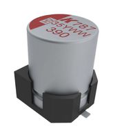 KEMET A787MN397M1VLAV020 Hybrid Aluminium Electrolytic Capacitor, 390 µF, ± 20%, 35 V, Radial Can - SMD, 20 mohm