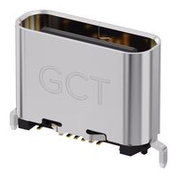 GCT USB4235-03-C USB Connector, USB Type C, USB 2.0, Receptacle, 16 Ways, Surface Mount, Vertical