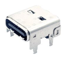 MULTICOMP PRO MP015345 USB Connector, USB Type C, Receptacle, 24 Ways, Surface Mount, Right Angle