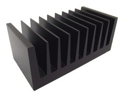 FISCHER ELEKTRONIK SK 92 50 SA Heat Sink, Standard Extruded, Black Anodized, 1.9 °C/W, 100 mm, 40 mm, 50 mm