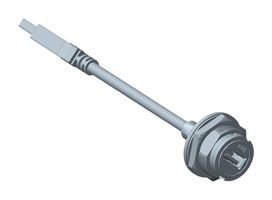 AMPHENOL LTW UA-30PMFL-LC7B20 USB Cable, Type A Plug to Sealed Type A Receptacle, 200 mm, 7.9 ", USB 3.0, Black