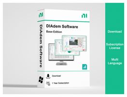NI / EMERSON 778820-35WM Test Software, DIAdem DAC Bundle, Advanced, Perpetual, USB, Multi Language, Windows