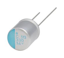 CHEMI-CON APSC2R5ELL102MH08S Polymer Aluminium Electrolytic Capacitor, 1000 µF, 2.5 V, 7000 µohm, 15000 hours @ 105°C, ± 20%
