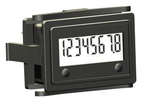 TRUMETER 3410-5000 Panel Mount Timer, 20 VAC, 300 VAC, 0.1 s, 9999999.9 h, 24.1 mm, 37 mm
