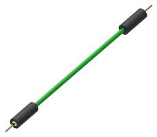MULTICOMP PRO MP-M-M-20-G Test Lead, Plugs, Male - Male, 0.8mm Dia, 200mm Length, Green, 2 A, AuNi Coated Brass, Rubber