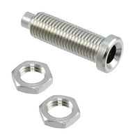 CAL TEST ELECTRONICS CT2220 Banana Test Connector, 4mm, Uninsulated, Jack, Panel Mount, 36 A, Nickel Plated Contacts