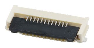 MOLEX 505110-1297 FFC / FPC Board Connector, Beige, 0.5 mm, 12 Contacts, Easy-On 505110 Series, Solder, Bottom, 1 Row