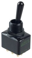 APEM 12156X778 Toggle Switch, IP67, On-On, 3PDT, Non Illuminated, 12000X778 Series, Panel Mount, 4 A