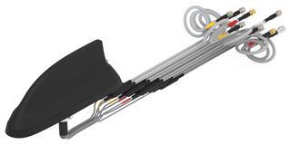 TE CONNECTIVITY L001044-02 RF Antenna, 6 to 7.125GHz, 5G/4G/LTE/CBRS/GNSS/WiFi/Bluetooth/VHF/UHF, 8.2dBi, 10W, SMA/RP SMA/QMA