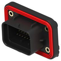 TE CONNECTIVITY 2384723-2 Automotive Connector, Double Lock, Coding 2, SUPERSEAL 1.0mm Series, Right Angle Header