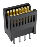 AMPHENOL COMMUNICATIONS SOLUTIONS HE0000210V00011 Card Edge Connector, Dual Side, 2 Contacts, Through Hole Mount, Straight