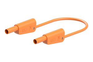 STAUBLI 66.2017-05030 Banana Test Lead, 4mm Stackable Banana Plug, Shrouded, 4mm Stackable Banana Plug, Shrouded
