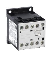LOVATO ELECTRIC 11BG1201D024 Contactor, 12 A, DIN Rail, 690 VAC, 3PST-NO, 3 Pole, 6.2 kW