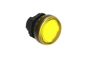 LOVATO ELECTRIC LPL5 Indicator Lens, Yellow, Round, 22 mm, Pilot Light Head, Lovato PLatinum Series Pilot Lights