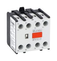 LOVATO BFX1031 Auxiliary Contact, Lovato BF00/BF09/BF150 Series Contactors, 3NO-1NC, Front Mount, Screw