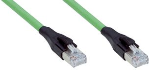 SICK YMRJA8-015EG1MRJA8 Ethernet Cable, Cat6a, RJ45 Plug to RJ45 Plug, STP (Shielded Twisted Pair), Green, 1.5 m, 4.9 ft