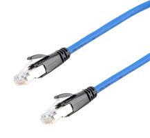 L-COM TRD626ASP-BLU-10F Ethernet Cable, 10 Gigabit, 26AWG, Cat6a, RJ45 Plug to RJ45 Plug