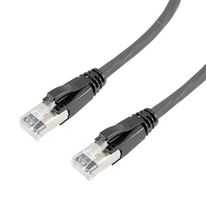 L-COM TRD626ASZ-BLK-10F Ethernet Cable, 10 Gigabit, 26AWG, Cat6a, RJ45 Plug to RJ45 Plug
