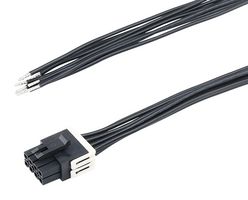 MOLEX 228364-1082 Cable Assembly, Micro-Fit+ Receptacle to Free End, 8 Ways, 3 mm, 2 Row, 150 mm, 5.9 "