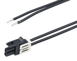 MOLEX 228411-1023 Cable Assembly, Micro-Fit+ Receptacle to Free End, 2 Ways, 3 mm, 2 Row, 300 mm, 11.8 "