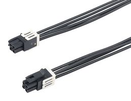 MOLEX 228410-1042 Cable Assembly, Micro-Fit+ Receptacle to Micro-Fit+ Receptacle, 4 Ways, 3 mm, 2 Row, 150 mm