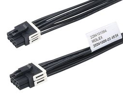 MOLEX 228410-1082 Cable Assembly, Micro-Fit+ Receptacle to Micro-Fit+ Receptacle, 8 Ways, 3 mm, 2 Row, 150 mm