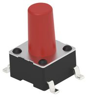 TE CONNECTIVITY - ALCOSWITCH FSM6JS6BSMTR Tactile Switch, SPST-NO, FSM Series, Top Actuated, Surface Mount, Round Button, 320 gf
