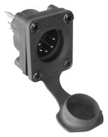 AMPHENOL AUDIO AXS5MP1V XLR Connector, IP65, Vertical, 5 Contacts, Plug, Panel PCB Mount, Tin Plated Contacts