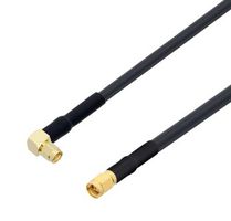 FAIRVIEW MICROWAVE FMCA100218-24 RF / Coaxial Cable Assembly, 24 ", 609.6 mm, LMR-240-UF, SMA Right Angle Plug, SMA Straight Plug