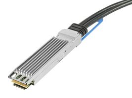 AMPHENOL COMMUNICATIONS SOLUTIONS NJMMRU-0001 Network Cable, Flex Sleeve, 26AWG, OSFP Plug to OSFP Plug, 1 m, 3.3 ft, Black
