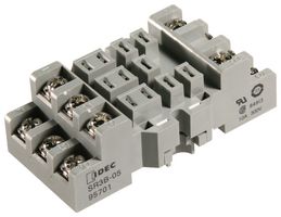 IDEC SR3B-05 Relay Socket, DIN Rail, Screw, 11 Pins, 10 A, 300 V, RR Series