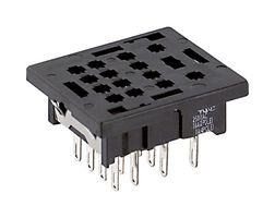 IDEC SY4S-51 Relay Socket, Panel, Solder Lug, 14 Pins, 7 A, 300 V, RU Series