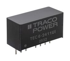 TRACO POWER TEC 6-2415UI Isolated Through Hole DC/DC Converter, ITE & Industrial, SIP, 6 W, 1 Output, 24 V
