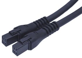 JST / JAPAN SOLDERLESS TERMINALS A06RJWPF06RJWPF22KJ457OM Cable Assembly, Wire to Board Receptacle to Wire to Board Receptacle, 6 Ways, 2 mm, 2 Row