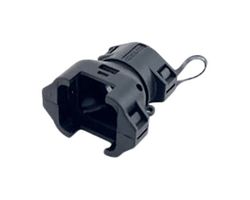 AMPHENOL INDUSTRIAL USCM0DS-111 Connector Backshell, Black, Backshell, Amphenol USCM Series 12+4/16/25 Way Connectors, 180°