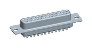 AMPHENOL COMMUNICATIONS SOLUTIONS DC37S065TLF D Sub Connector, Standard, Receptacle, D Series, 37 Contacts, DC, Solder Cup
