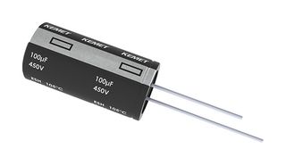KEMET ESH107M035AG3AA Electrolytic Capacitor, 100 µF, 35 V, ± 20%, Radial Leaded, 2000 hours @ 105°C, Polar