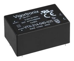 VIGORTRONIX VTX-214-040-609 AC/DC PCB Mount Power Supply (PSU), ITE & Household, 1 Output, 36 W, 9 V, 4 A