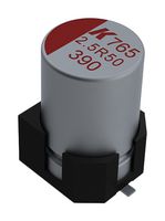 KEMET A765EB476M1ELAE040 Polymer Aluminium Electrolytic Capacitor, 47 µF, 25 V, Radial Can - SMD, 0.04 ohm