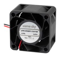 SAME SKY CFM-4028BH-1220-586 DC Axial Fan, 12 V, Square, 40 mm, 28 mm, Ball Bearing, 25.33 CFM