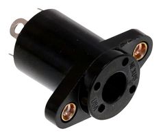 AMPHENOL NEXUS TJ-120 Phone Audio Connector, 4 Contacts, Jack, Flange Mount, Nickel Plated Contacts, Plastic Body