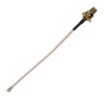 RF SOLUTIONS CBA-UFLSMA35 RF / Coaxial Cable Assembly, 13.8 ", 350 mm, RG178, U.FL Right Angle Plug, SMA Socket, 50 ohm
