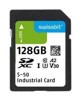 SWISSBIT SFSD128GL1AM1TB-E-EF-221-STD Flash Memory Card, 3D TLC, SDXC Card, 128 GB