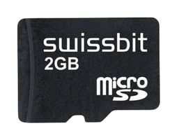 SWISSBIT SFSD2048N1BN1WI-E-QF-111-STD Flash Memory Card, MicroSD Card, 2 GB