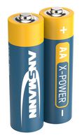 ANSMANN 5015731 Battery, 1.5 V, AA, Alkaline Manganese Dioxide, 2.95 Ah, Raised Positive and Flat Negative, 2