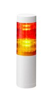 PATLITE LR5-202WINW-RY Signal Tower, 2 Tier, Red/Yellow, Off White Body, RJ-45 Connector, 24 VDC, Direct Mount, Pole Mount
