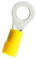 MULTICOMP PRO MP016694 Ring Tongue Terminal, M6, 1/4", 10 AWG, 6 mm², Yellow